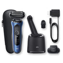 Braun Electric Razor for Men, Series 6 6072cc SensoFlex Electric Shaver with Precision Trimmer, Rechargeable, Wet & Dry Foil Shaver with 4in1 SmartCare Center and Travel Case, Black/Blue Braun Store