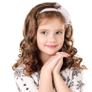 EAONE 16Pc White Satin Headbands for Women Wide Head bands Fashion Hard Headbands No Slip Headbands for Girls DIY Headbands 1.2 Inch EAONE