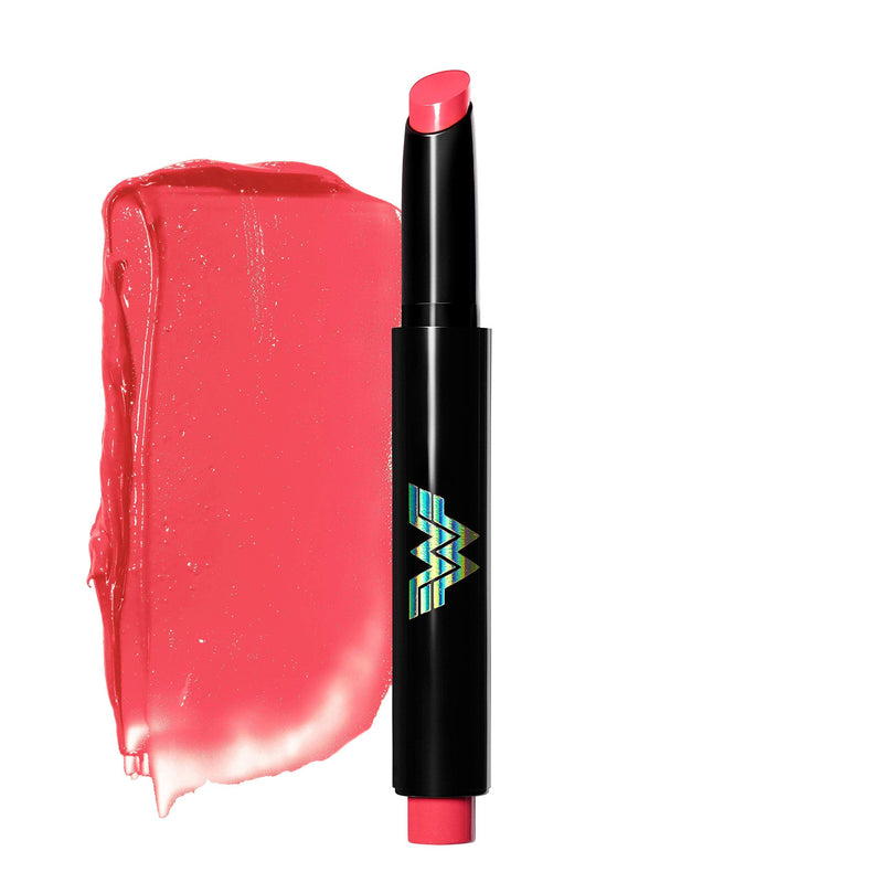 Revlon x WW84 Wonder Woman Kiss Melting Shine Lipstick, Moisturizing Non-Sticky Lipcolor with Coconut Oil and Shea Butter, in Pink, 002 Hot-Spirited, 0.64 oz REVLON