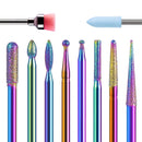 MelodySusie 30000 rpm Professional Nail Drill-Scarlet, High Speed, Low Heat, Low Noise, Low Vibration, Portable Electric Efile Drill with 10 PCS Rainbow Diamond Bits for Acrylics Gel Nails MelodySusie