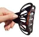 Parcelona French Octopus Large Wide Celluloid Acetate Tortoise Flat Teeth Shell Jaw Hair Claw Clip Clamp Parcelona