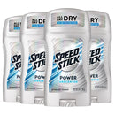 Speed Stick Power Antiperspirant Deodorant for Men, Unscented, 3 Oz, Pack of 4 Speed Stick