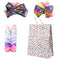PANTIDE 8Pcs Jojo Bow Hair Clips- 8 Inch Large Sparkly Glitter Sequin Hair Bows and 5 Inch Rainbow Unicorn Grosgrain Ribbon Hair Bows, Alligator Hair Clips Hair Barrettes Accessories with Gift Bag PANTIDE