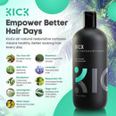 Kick Mens Conditioner (Tea Tree and Peppermint) for Dandruff and Hair Loss - Proven High Performance Pro-Nourishing Mens Natural Anti Dandruff Treatment (17.5 ounces) Kick