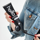 Hello Oral Care Activated Charcoal Whitening Fluoride Toothpaste Twin Pack + BPA-Free Black Toothbrush hello Store