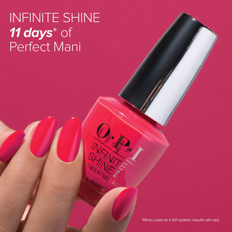 OPI Infinite Shine 2 Long-Wear Lacquer, Cajun Shrimp, Red Long-Lasting Nail Polish, 0.5 fl oz OPI