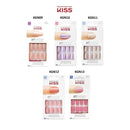 Kiss Nails GEL FANTASY- Medium Design Nails w/Adhesive Tabs & Glue (KGN07-RUSH HOUR) KISS