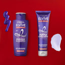 L'Oreal Paris Elvive Color Vibrancy Anti-Brassiness Purple Conditioner for Color Treated Hair, neutralizes Yellow and Orange Tones, Highlighted Brunette, Blonde and Grey Hair, 5.1 Fl; Oz L'Oreal Paris