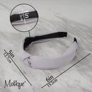 Light Grey Solid Turban Knot Headband Hair Band for Ladies Motique Accessories