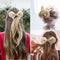 DRESHOW Mouse Ears Sequin Bow Velvet Scrunchies Elastic Hair Tie Ponytail Holder Hair Accessories DRESHOW