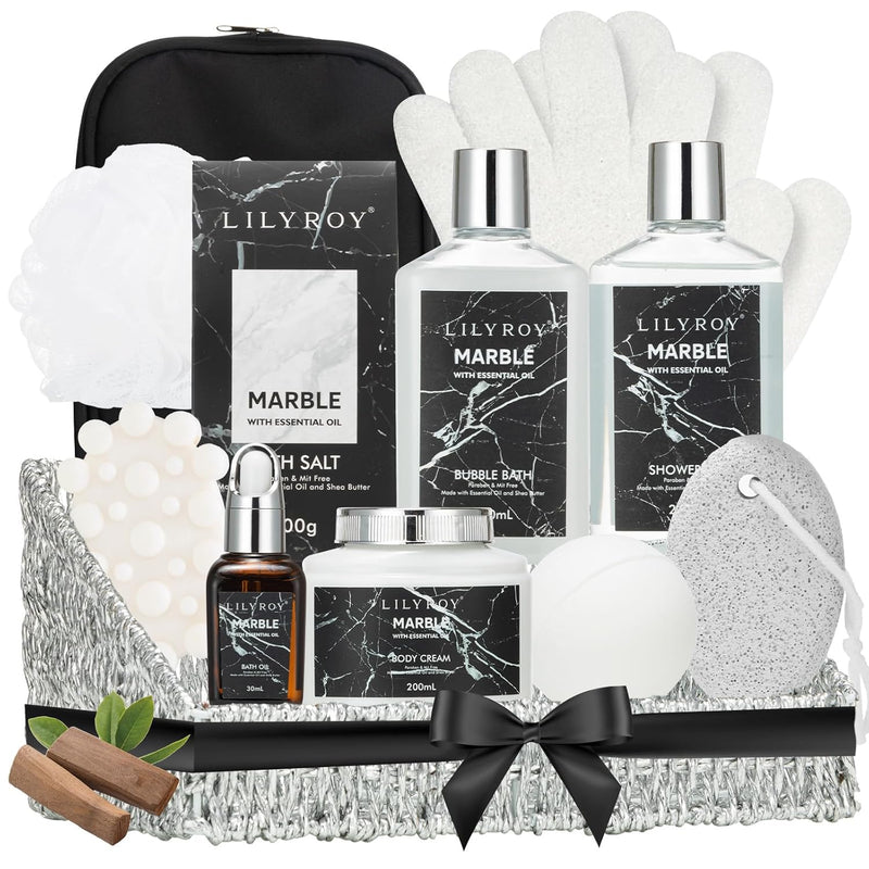 19 Pcs Rose Gifts Spa Gift Set Bath and Body Gifts Basket Set For Women Bath Spa Gift Baskets Set for Women Mom Mothers Day Christmas Birthday Valentines Gifts Spa Kit for Women Mom Gift