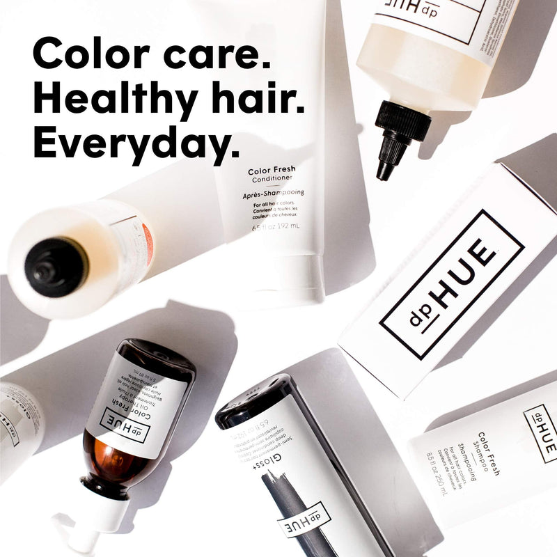dpHUE Gloss+ Dark Brown Semi-Permanent Hair Color & Conditioner, 6.5 oz - Color Boost with Healthy Shine - Deep Conditioning Treatment - No Peroxide, Ammonia or Mixing - Gluten-Free, Vegan dpHUE