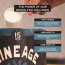 Lineage Provisions 100% Grass Fed Collagen Powder UNFLAVORED – Hydrolyzed Bovine Collagen Peptides with Trachea, Scapula, Eggshell Membrane – Collagen Protein Powder with Vitamin C – 30 Servings Infinity Warehouse
