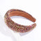 SP SOPHIA COLLECTION Women's Sparkling Crystal Padded Rhinestone Wide Bejeweled Hair Headband Party Hairband Hair Accessories Brown Iridescent SP Sophia Collection Store