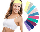 Styla Hair 10 Pack Stretch Headbands Non-Slip Head Wraps Great for Sports, Yoga, Pilates, Running, Gym, Workouts, Baseball, Casual Wear, Gifts & more! Pastel Bright Styla Hair