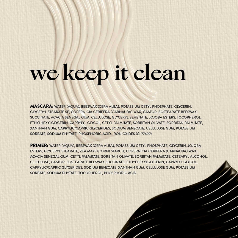 Honest Beauty Liquid Eyeliner, Black, 0.058 fl. oz. and Honest Beauty Extreme Length Mascara + Lash Primer | 2-in-1 Boosts Lash Length, Volume & Definition, 0.27 fl. oz. Honest Beauty