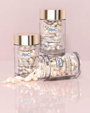 RoC Retinol Correxion Anti-Aging Wrinkle Night Serum, Daily Line Smoothing Skin Care Treatment, Stocking Stuffer, 30 Individual Capsules, Unscented, 0.35 Fl Oz RoC