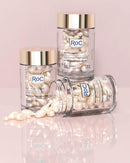 RoC Retinol Correxion Anti-Aging Wrinkle Night Serum, Daily Line Smoothing Skin Care Treatment, 30 Individual Capsules, Unscented, 0.35 Fl Oz RoC