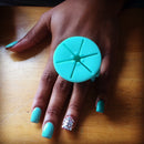 tweexy - 2 pack - Spa Green and Unicorn Wearable Nail Polish Holders tweexy