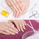 2 Pieces Nail Whitening Pencil 2-in-1 White Nail Pencil DIY Nail Art Manicure with Cuticle Pusher Maitys