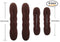 Styla Hair Brown Magic Hair Bun Maker 4 Pack (2 Small, 2 Large) Foam Sponge Buns Shaper Accessories Strong Flexible Reusable Bun Twister for Updo’s, Ballet Buns, French Twist, Waves & more! Styla Hair