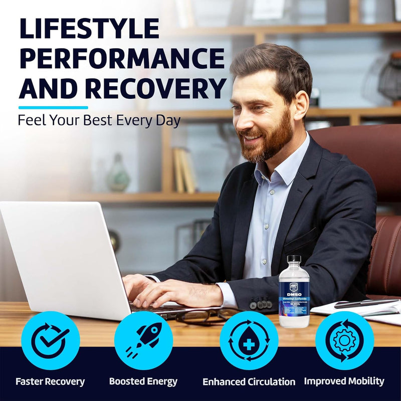 DMSO Dimethyl Sulfoxide 99.995% Pure | Low Odor | 8 oz (237 ml) Clear Glass Bottle | High Purity Multipurpose Solvent for Laboratory, Industrial & DIY Use Infinity Warehouse