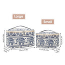 Travel Makeup Bag Large Cosmetic Bag Make up Case Organizer for Women and Girls (Large, Elephant) Narwey