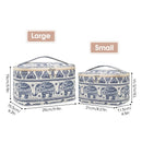Travel Makeup Bag Large Cosmetic Bag Make up Case Organizer for Women and Girls (Large, Elephant) Narwey
