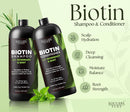 Biotin Shampoo and Conditioner Set for Men & Women | 16 fl oz Each | with Rosemary & Mint | Sulfate Free Hydrating & Strengthening Hair Care for Thinning, Color-Treated & Dry Hair Infinity Warehouse