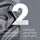 Stay On Satin Hair Wrap Drawstring Womens Bonnet for Sleeping, Black Stay On Satin