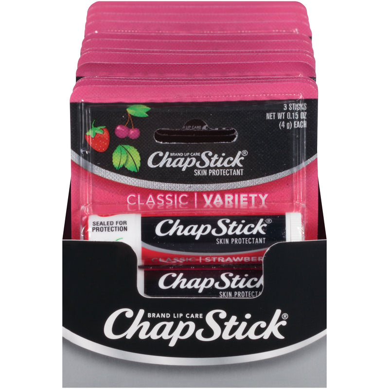 ChapStick Classic Lip Care Skin Protectant 0.15 Ounce, 3 Count (Pack of 1) ChapStick