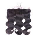 ALLRUN Body Wave With Frontal Closure 13X4 Ear To Ear Lace Frontal With Bundles Unprocessed Brazilian Virgin Human Hair 3 Bundles Body Wave With Frontal (18 20 22+16 Inch) ALLRUN Store