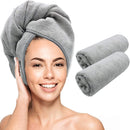 Scala Microfiber Hair Towel Wrap - Magic Instant Quick Dry Turban Twist for Women. Anti Frizz Curly, Straight, Color Treated, Hair. (2 Pack) Scala Store