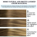 GOO GOO Halo Extensions Remy Human Hair Extensions Ombre Walnut Brown to Ash Brown and Bleach Blonde 80g 16 Inch Invisible Wire Flip Hair Extensions Couture Hairpiece with Secrect Fish Line GOO GOO Store