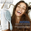 Fiora Naturals Hair Detangling Brush -100% Bio-Friendly Detangler hair brush w/ Ultra-soft Bristles- Glide Through Tangles with Ease - For Curly, Stright, Women, Men, Kids, Toddlers, Wet and Dry Hair Fiora Naturals