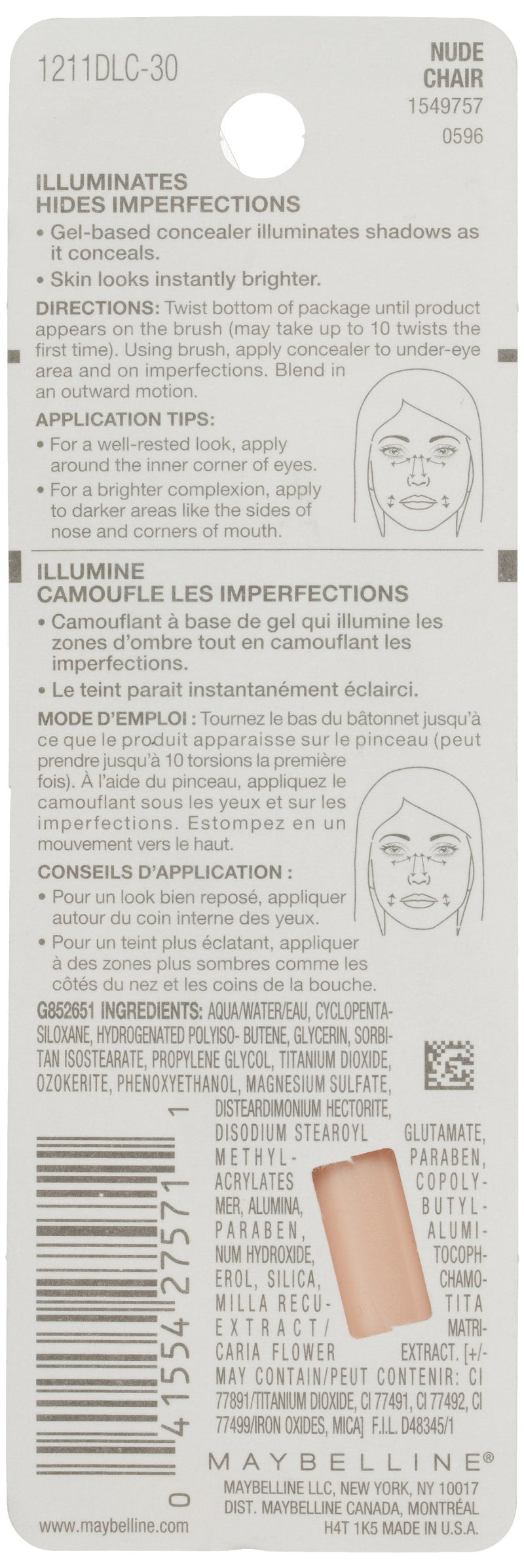 Maybelline New York Dream Lumi Touch Highlighting Concealer, Nude, 0.05 Fluid Ounce Maybelline New York