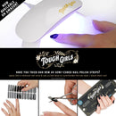TOUGH GIRLS | Nail Polish Strips | 20 Stylish Strips | Brighter, Thicker, Tougher | Includes Cuticle Stick, Nail File, & Nail Wipes (White) TOUGH GIRLS