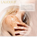 LALICIOUS Sugar Kiss Extraordinary Whipped Sugar Scrub - Cane Sugar Body Scrub with Coconut Oil & Honey, No Parabens (2 Ounces) LaLicious Store