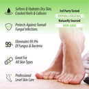 Tea Tree Oil Foot Balm, 100% All Natural Moisturizing Fast Acting Cream For Dry Feet & Cracked Heels, Extra Strength Callus Remover for Itchy Feet, Toenail Treatment, Calluses Remover & Callus Shaver FOOT CURE