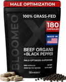 Beef Organ Supplement for Men | 100% Grass Fed Beef Liver Capsules with Bull Testicle, Prostate, Bone Marrow & More X: Ancestral Superfoods for Vital Energy, Immunity & Men’s Health, 180 ct Infinity Warehouse