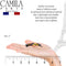 Camila Paris CP1993/2 French Hair Barrette Clip for Women, Handmade, Side Slide-in Metal-Free Closure Strong Hold Grip Hair Clips for Girls, No Slip Durable Styling Hair Accessories, Made in France Camila