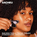The Original Stainless Steel Gua Sha Tool with Travel Pouch - By SACHEU Sacheu