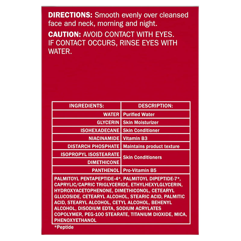 Olay Collagen Peptide MAX Face Moisturizer, Firm - Plump - Hydrate, Fragrance Free Cream with Vitamin B3, 1.7 oz - Infinity Warehouse