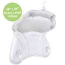 Sierra Concepts Bath Pillow Spa Bathtub Ergonomic for Tub, Neck, Head, Shoulder Pillows Support Cushion Headrest - Luxury Soft 3D Mesh + Strong Grip Suction Cups Soaking Large, Paradise Sierra Concepts