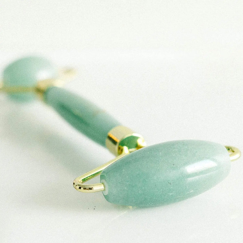Jade Roller for Face - Skin Care Tools Used With Beauty Products, Jade Face Roller for Face, Small Eye Roller for Puffy Eyes, Face Massager for Women Face Care, Facial Roller Self Care Gifts for Women Beauty by Earth