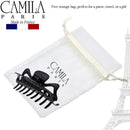 Camila Paris CP3028 French Hair Clip for Women, 4.5 inch Black for Thick Volume Hair, Girls Hair Claw Clips Jaw, Durable Styling Hair Accessories for Women, Strong Hold No Slip Grip, Made in France Camila