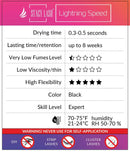 Lightning Speed Eyelash Extensions Glue – Stacy Lash 5ml + 40ml Primer/ 0.3 Sec Drying time/Retention – 6-8 Weeks/ Lowest Fumes/ Maximum Bonding Power/ Professional Use Only/Black Adhesive STACY LASH
