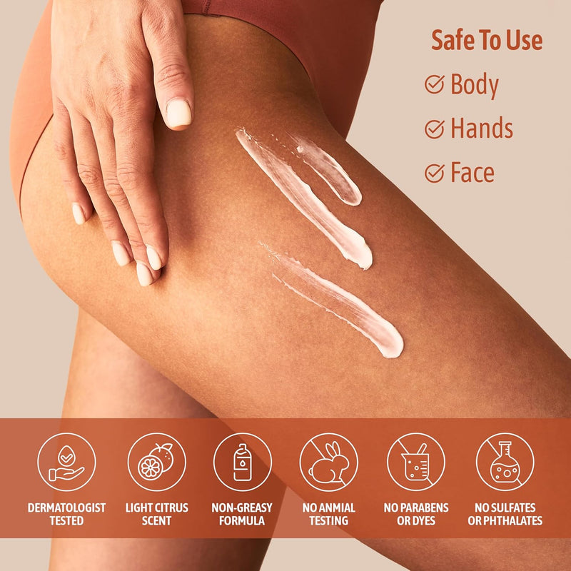 NATURE WELL Clinical Brighten & Hydrate Vitamin C Moisture Cream Skincare for Face, Body & Hands, Revitalizes Dull-Looking Skin, Promotes A Glowing Complexion, Helps Visibly Improve Skin Texture, 16oz Infinity Warehouse