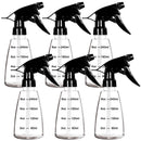 Youngever 6 Pack Clear Empty Plastic Spray Bottles, Spray Bottles for Hair and Cleaning Solutions (8 Ounce) Youngever