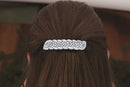 Danforth – Celtic Knot Barrette Large – Handcrafted Pewter Celtic Barrettes For Women – Large French Clip – Thick Hair Friendly – 3 ½” Long by ¾” High, Made In USA DANFORTH